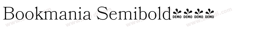 Bookmania Semibold字体转换